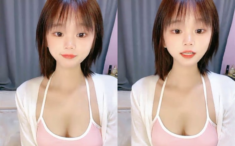 清纯短发18嫩妹男友不在家自己拿道具自慰