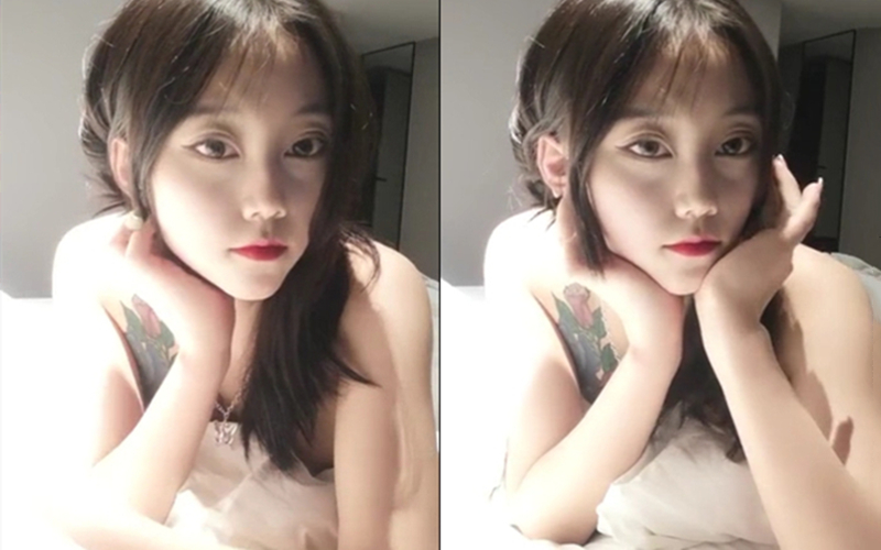 漂亮女大生饭店约啪看似清纯实际上是个老司机