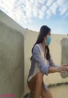 苗条美臀外围女被土豪包养三亚旅游露天阳台面朝大海啪啪啪