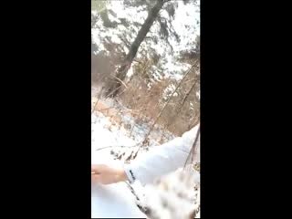 户外直播 全程露脸大冬天野外直播啪啪 鸡巴都冻萎缩了 对白搞笑淫荡