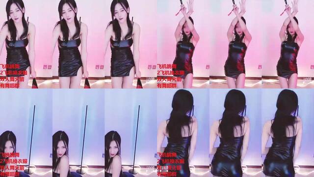 鬥魚主播 極品性感舞姬 奶一口阿玉 飛機群舞蹈誘惑 12.31 飛機 4 (1)