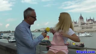 Teen babe banged in cowgirl pose by grandpa