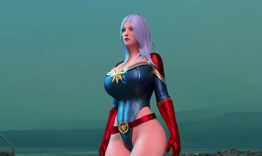 最新漫威大作3D同人复仇者联盟4欲望复仇者惊奇队长大战灭霸老子打个响指让你高潮