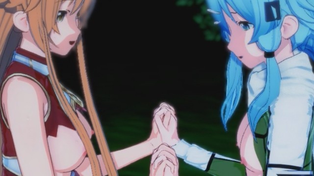 剑术在线-Asuna X Sinon 3D Hentai三人组