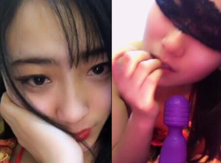 长相清纯却极其骚的美女主播情趣肚兜黑丝豹纹内裤扣逼道具自慰大秀呻吟淫荡