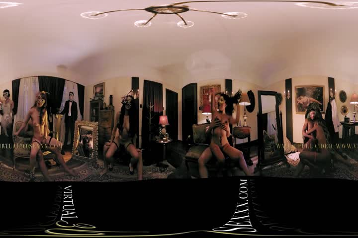 VR BANGERS-Five Russian girls fucks in the Sauna