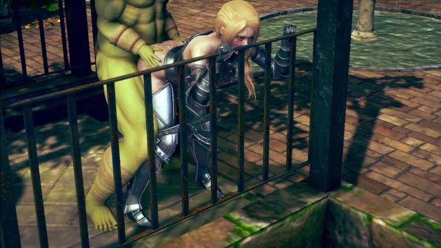 3d亨泰动画-女骑士输给怪物2