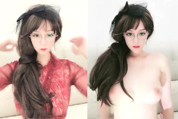 是小雨啊气质白皙眼镜高颜值美女性感红色透视装大白美乳跳蛋真的假的抽插上位骑坐揉搓奶子