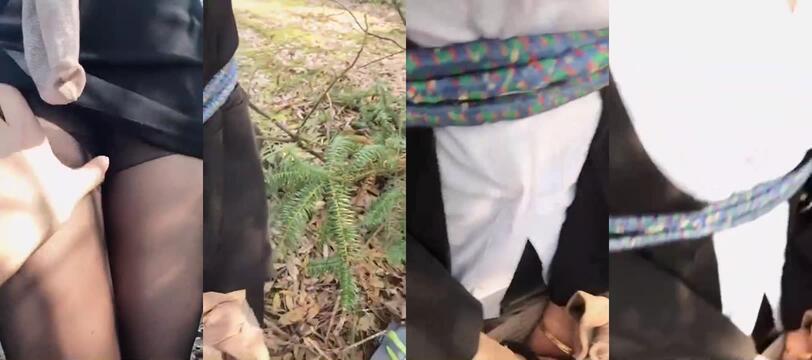 戶外主播女王 木蘭、葉子姐姐 大合集 微信福利 26,戶外繩綁1(5分鍾)