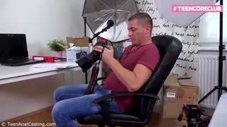 Eva 19 in her first Anal Casting - Ass to Mouth