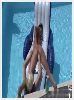 德国女同性恋者在游泳池里拳交