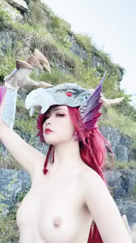 爆机少女喵小吉 - 曙光爵银龙 拟人 Malzeno）（64P 4V）Video怪物猎人长4k