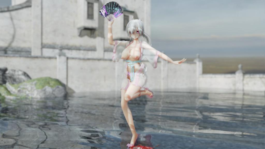 MMD52 汉服萝莉少女弱音被狂操 寄明月高潮内射