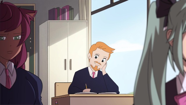 男学生做功课，那就这样