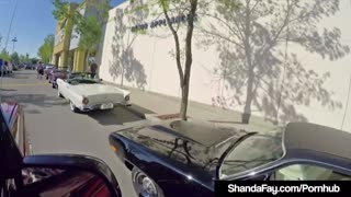 Vintage Cougar Shanda Fay Sucks A Hard Cock After A CarShow!