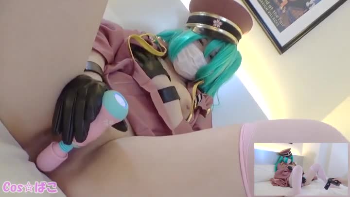 201300CP271 元？コスプレカフェレイヤー 20 さんにミクコスしてもらいました♪Ｄカップ千本桜ミクオナ編51b63c9fca64317b1d3a4