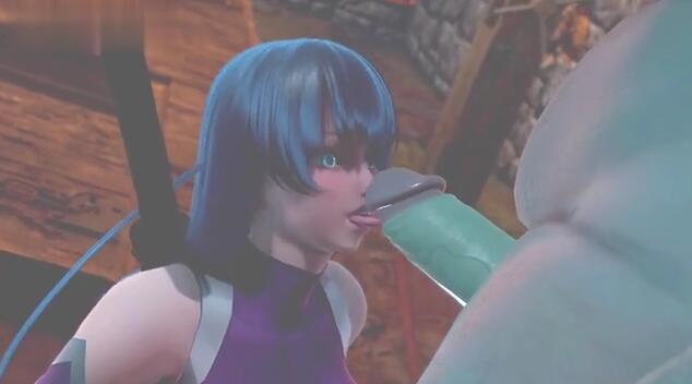 3D无辜的爆乳妹妹被怪物进入身体