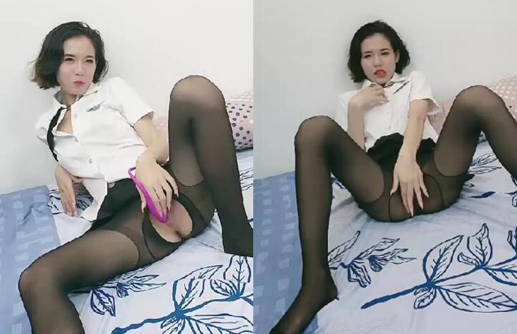 短发无毛粉穴骚女啪啪开档黑丝跳蛋自慰头套男骑脸舔逼骑乘猛操搞完李八八接着操